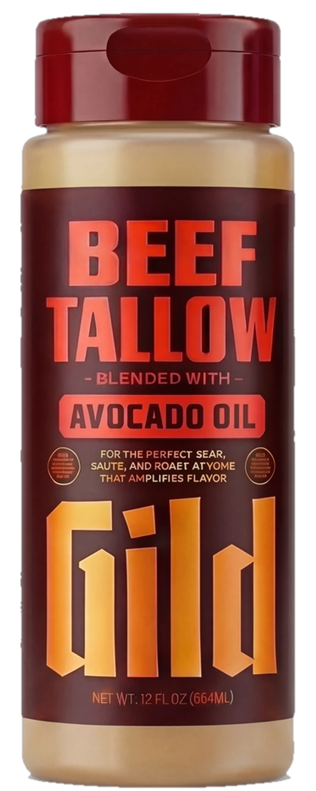GILD Beef Tallow in a 12 fl oz squeeze bottle
