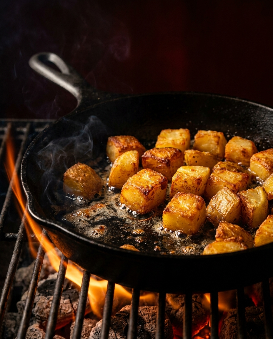 Crispy roasted potatoes in GILD Beef Tallow
